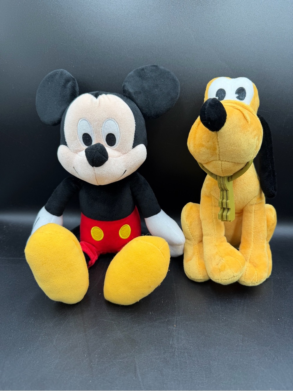 Disney Mickey Mouse and Pluto Soft Plush Stuffed Animals